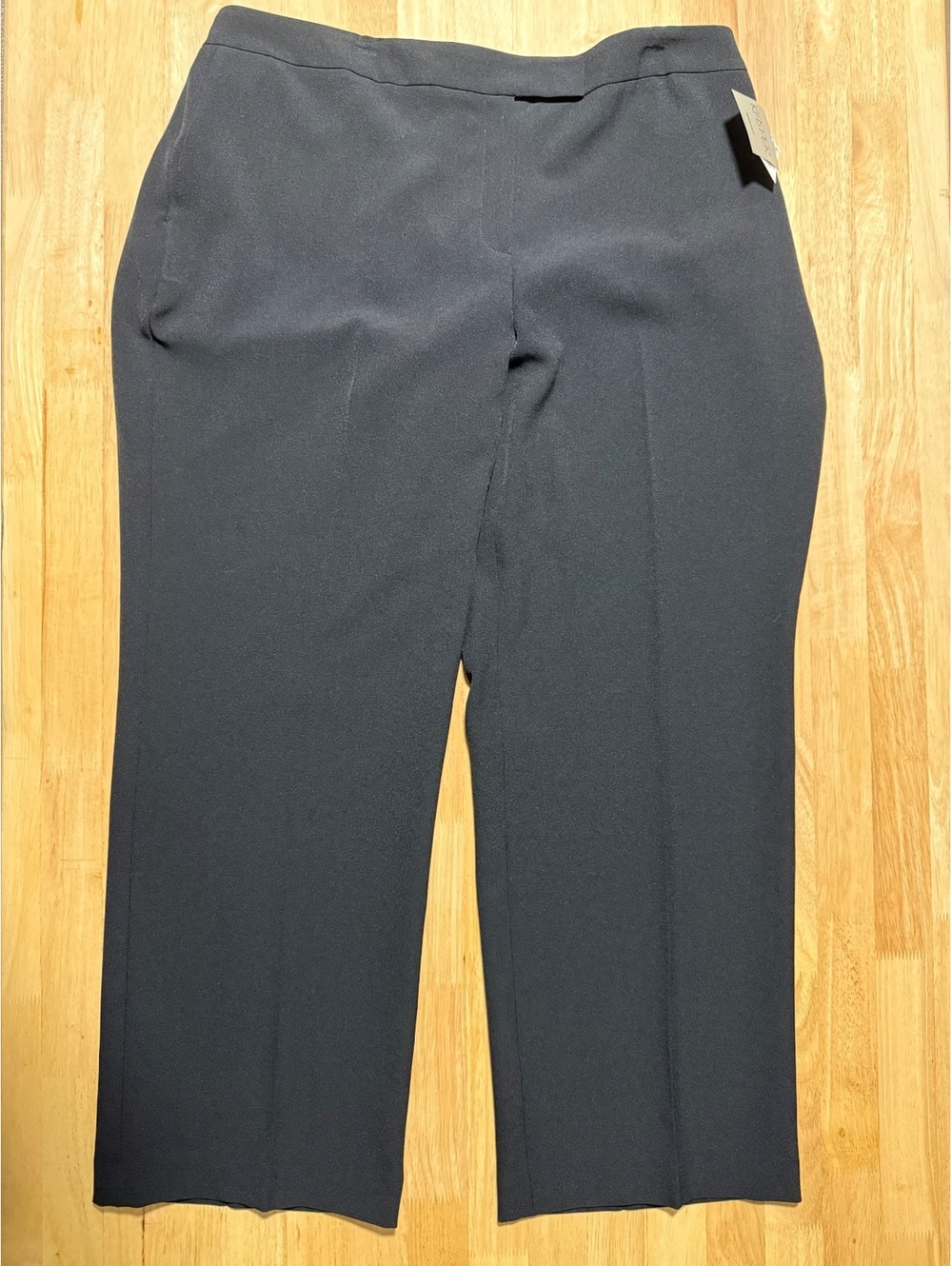 Kasper Women’s 18W Black Straight-Leg Dress Pants Stretch Waist NWT